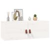 vidaXL Armoires murales 2 pcs Blanc 80x30x30 cm Bois de pin massif