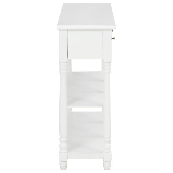 vidaXL Table console Blanc 120x30x76 cm MDF