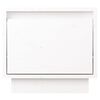 vidaXL Table de chevet Blanc 35x34x32 cm Bois de pin solide