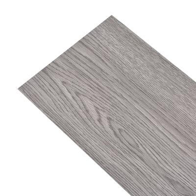 vidaXL Planche de plancher PVC autoadhésif 5,21 m² 2 mm Gris foncé
