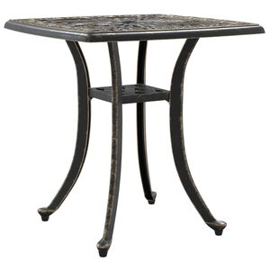 vidaXL Table de jardin bronze 53x53x53 cm aluminium coul&eacute;