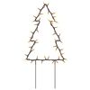 vidaXL D&eacute;coration lumineuse arbre de No&euml;l piquets 3 pcs 50 LED 30 cm