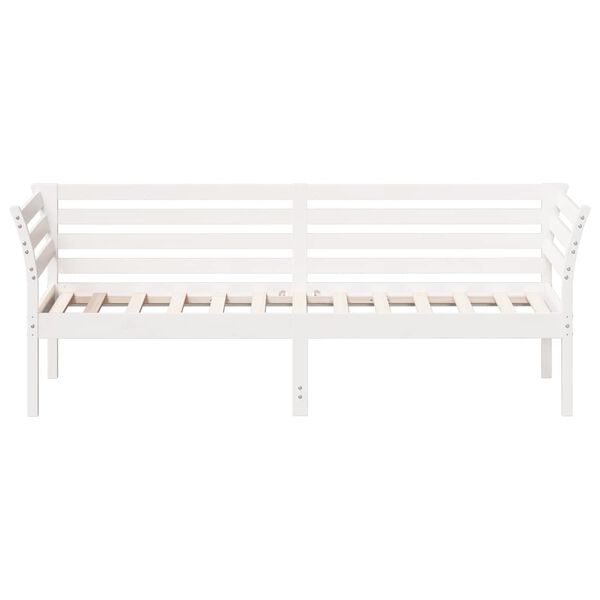 vidaXL Lit de jour sans matelas blanc 75x190 cm bois de pin massif
