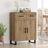 vidaXL Buffet Ch&ecirc;ne artisanal 69,5 x 34 x 90 cm Bois d'ing&eacute;nierie