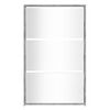 vidaXL Armoire &agrave; chaussures miroir 3 niveaux Sonoma gris 63x17x102,5cm