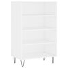 vidaXL Buffet haut blanc 57x35x90 cm bois d'ing&eacute;nierie