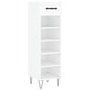 vidaXL Armoire &agrave; chaussures blanc 30x35x105 cm bois d'ing&eacute;nierie