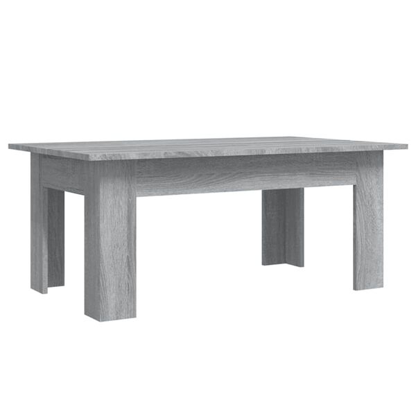 vidaXL Table basse Sonoma gris 100x60x42 cm Bois d'ing&eacute;nierie