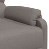 vidaXL Fauteuil électrique de massage Taupe Tissu