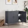 vidaXL Buffet anthracite 100,5x39x79 cm acier