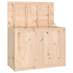 vidaXL Bo&icirc;te &agrave; linge 88,5x44x66 cm Bois massif de pin