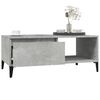 vidaXL Table basse Gris béton 90x50x36,5 cm Bois d'ingénierie