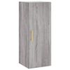 vidaXL Buffet haut Sonoma gris 34,5x34x180 cm Bois d'ing&eacute;nierie