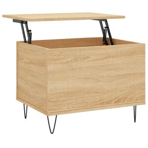 vidaXL Table basse Ch&ecirc;ne sonoma 60x44,5x45 cm Bois d'ing&eacute;nierie