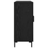 vidaXL Buffet Ch&ecirc;ne noir 90 x 34 x 80 cm Bois d'ing&eacute;nierie