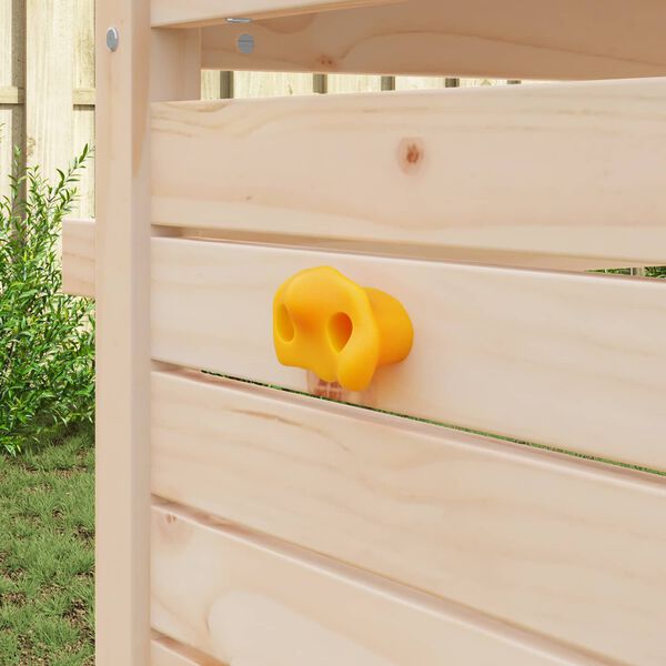 vidaXL Pr&eacute;hension d'escalade 12 pcs Jaune 100 x 67 x 43 mm PP