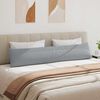 vidaXL Coussins de canap&eacute; 2 pcs Gris clair 200 x 40 cm tissu