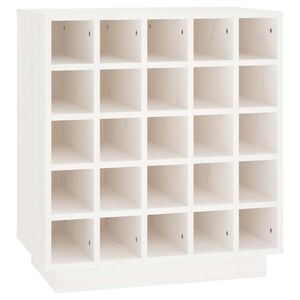 vidaXL Armoire &agrave; vin Blanc 55,5x34x61 cm Bois de pin massif