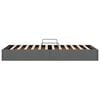 vidaXL Lit de Rangement avec matelas Gris fonc&eacute; 90 x 190 cm tissu