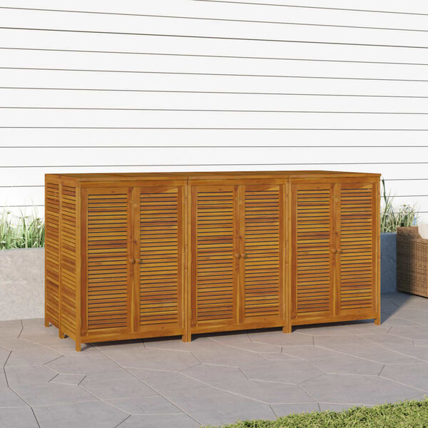 vidaXL Boîte de rangement de jardin 210x87x104 cm bois massif d'acacia