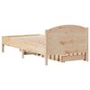 vidaXL Cadre de lit sans matelas 100x200 cm bois massif de pin