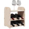 vidaXL Casier à vin avec panneau supérieur 33x25x37 cm bois pin massif