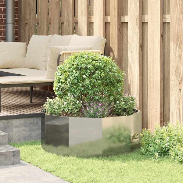 vidaXL Jardini&egrave;re Argent 90 x 90 x 35 cm Acier galvanis&eacute;