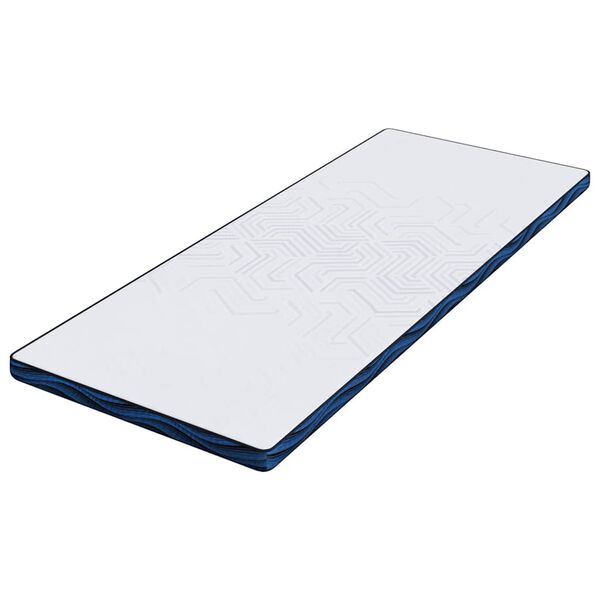 vidaXL Surmatelas Blanc 80 x 200 cm Tissu jacquard