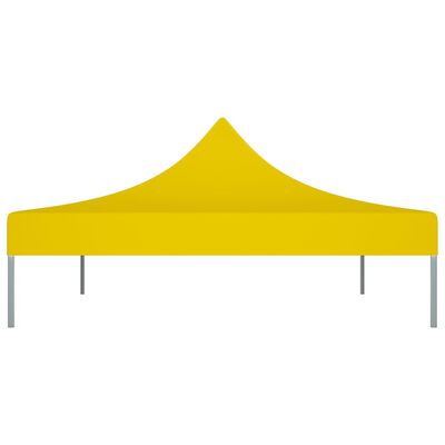 vidaXL Toit de tente de réception 4x3 m Jaune 270 g/m²