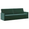 vidaXL Canap&eacute; 3 places Vert fonc&eacute; 220 x 81 x 82 cm Velours (V)