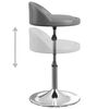 vidaXL Tabouret de bar Gris Similicuir