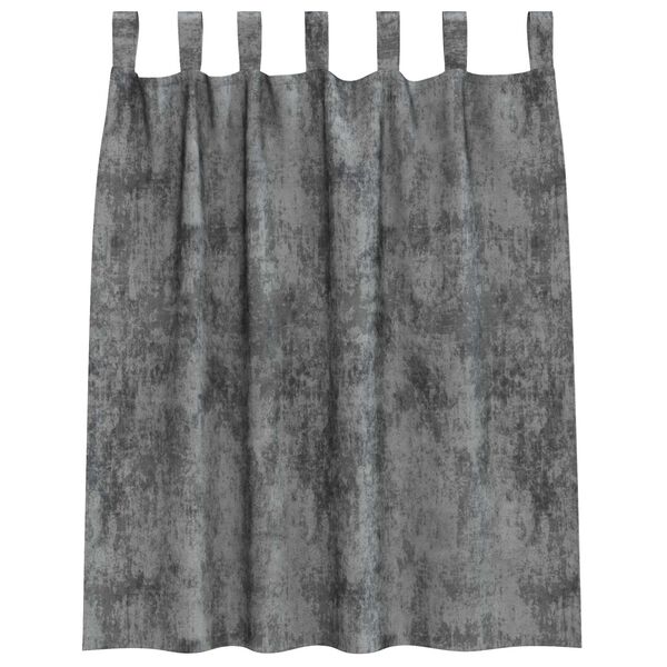 vidaXL Rideaux en velours 2 pcs Gris 140 x 140 cm Velours