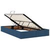 vidaXL Lit avec rangement et matelas avec matelas Bleu 120 x 200 cm