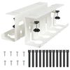 vidaXL Plateau de gestion de c&acirc;bles sous le bureau 2 pcs Blanc