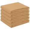 vidaXL Tissu de Table 5 pc Rectangulaire Beige 140 x 140 cm Polyester