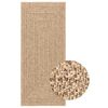 vidaXL Tapis ZIZUR 80x200 cm aspect de jute int&eacute;rieur et ext&eacute;rieur