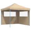 vidaXL Tente de r&eacute;ception pliable escamotable avec 2 parois lat&eacute;rales