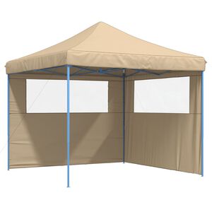 vidaXL Tente de r&eacute;ception pliable escamotable avec 2 parois lat&eacute;rales
