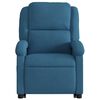vidaXL Fauteuil inclinable de massage électrique bleu velours