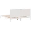 vidaXL Cadre de lit extra long sans matelas 200x210 cm bois massif