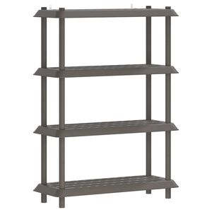 vidaXL Unit&eacute; de rangement 4 niveaux 100 x 40 x 136,5 cm PP Gris clair
