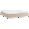 vidaXL Cadre de lit sans matelas cappuccino 180x200 cm similicuir