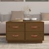 vidaXL Table basse Marron miel 80x80x45 cm Bois massif de pin
