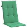vidaXL Coussins de chaise de jardin &agrave; dossier haut lot de 4 vert tissu