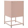 vidaXL Table de chevet rose 36x39x60,5 cm acier