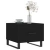 vidaXL Table basse Noir 50x50x40 cm Bois d'ingénierie
