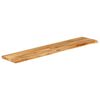 vidaXL Dessus de table &agrave; bord vivant 140x20x3,8cm bois massif manguier