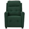 vidaXL Fauteuil de massage Vert foncé Tissu