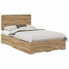 vidaXL Cadre de lit Ch&ecirc;ne artisanal 120 x 190 cm Bois d'ing&eacute;nierie
