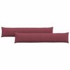 vidaXL Coussins de canap&eacute; 2 pc tissu Bordeaux 200 x 40 cm